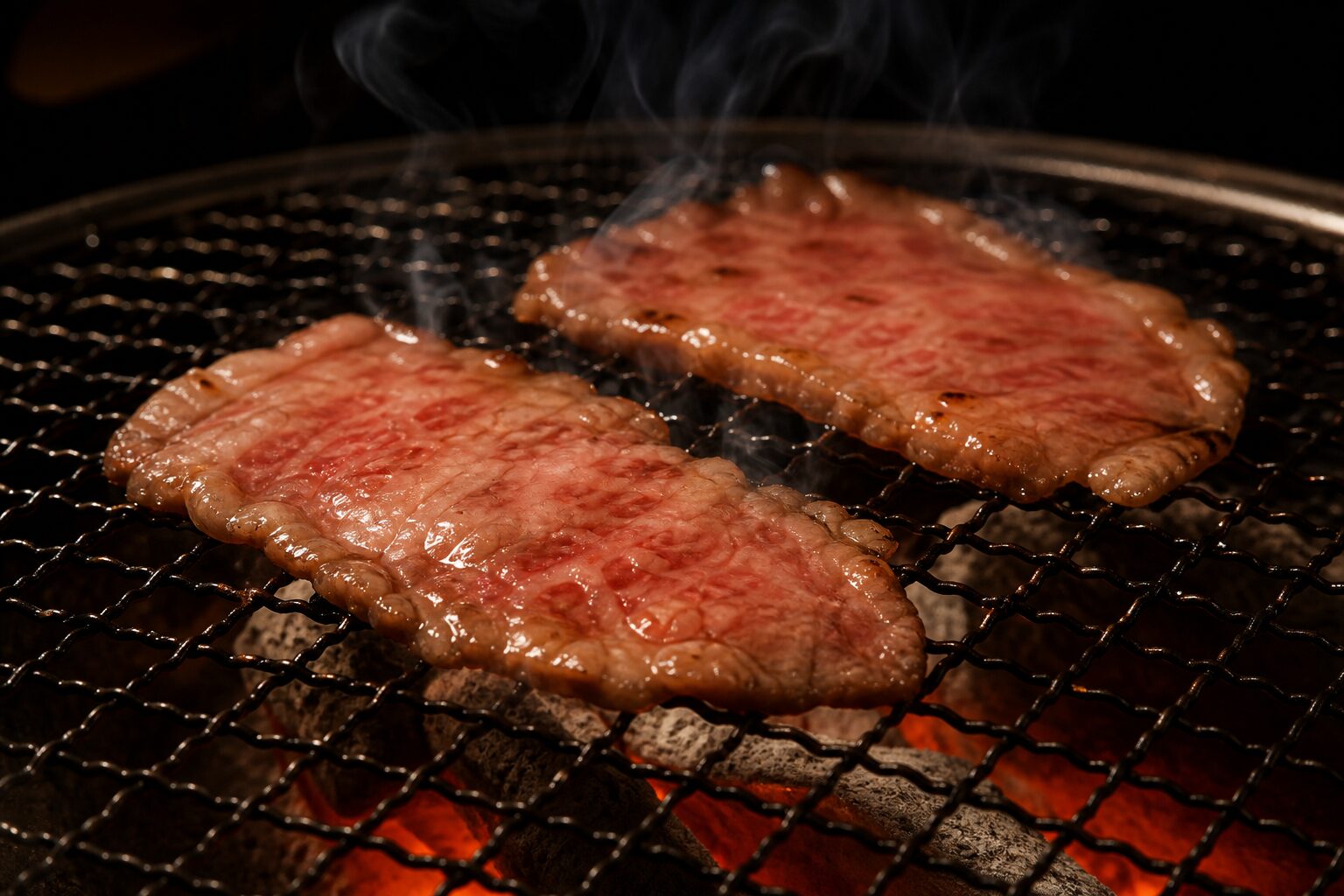 さっと炙ったザブトンの焼肉