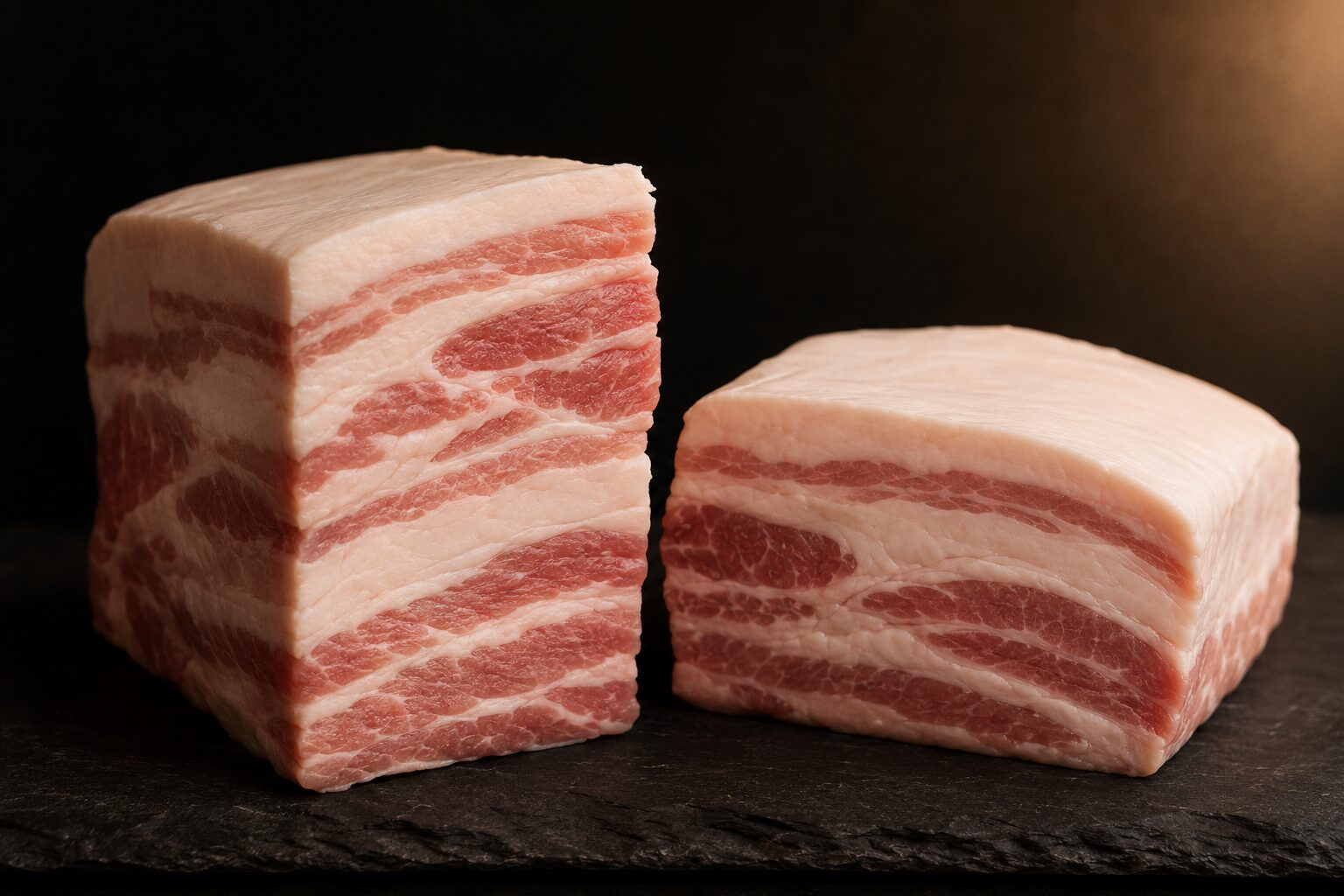 豚バラ肉の層構造