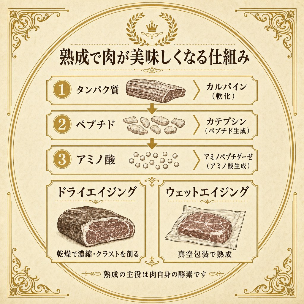 熟成の仕組みとドライ・ウェットの違い