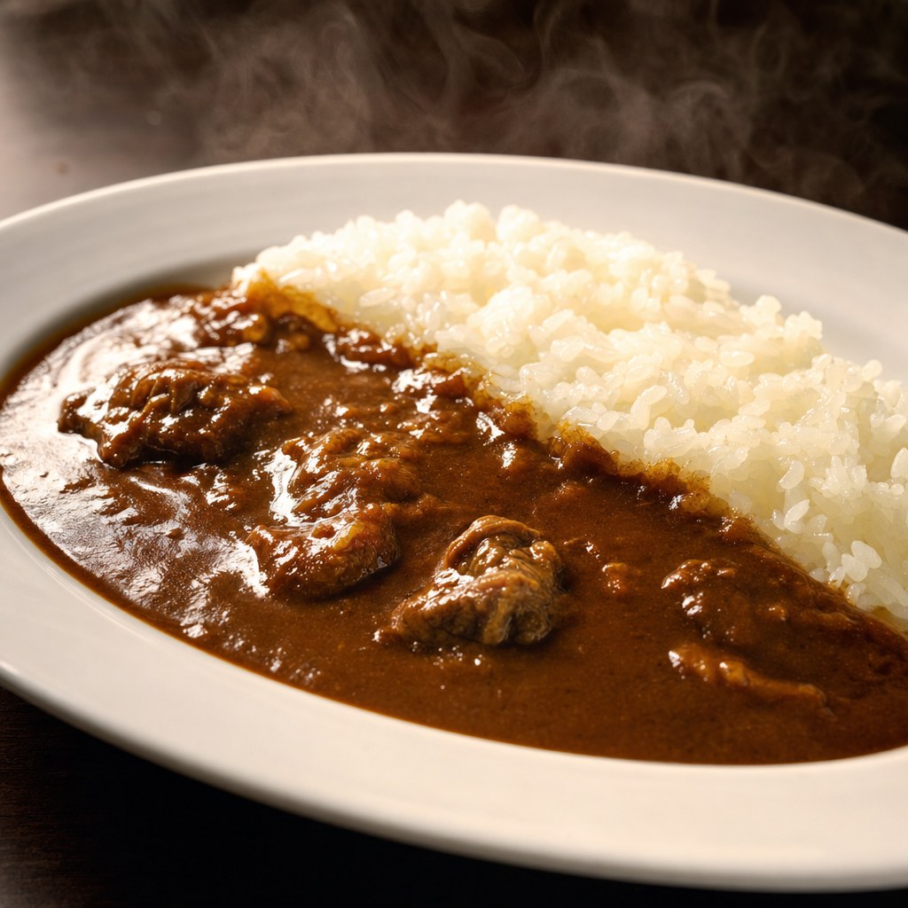 牛すじカレーの完成