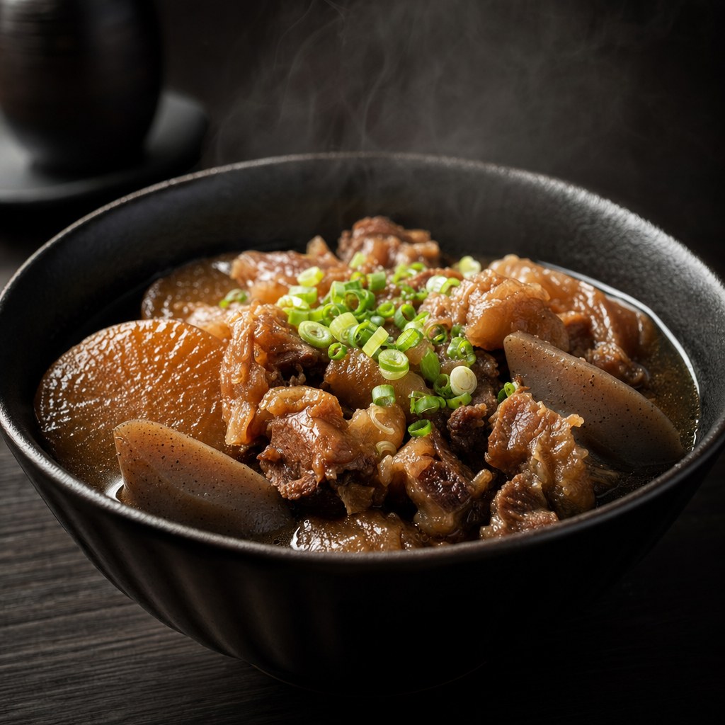 トロトロに煮込んだ牛すじ