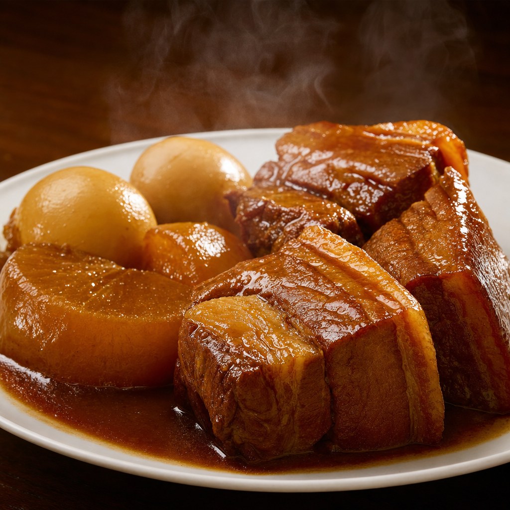 大根とゆで卵入りの豚の角煮
