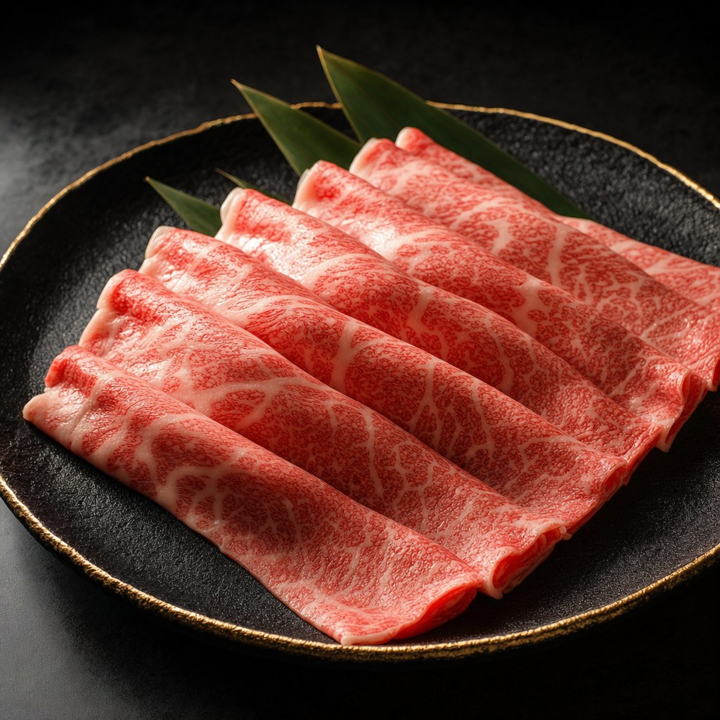 きめ細かい霜降りの仙台牛の肉
